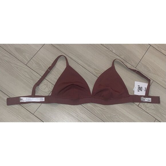 Jenni Style Not Size Womens Triangle Bra Unlined Wire Free M Medium Purple New - Picture 5 of 6